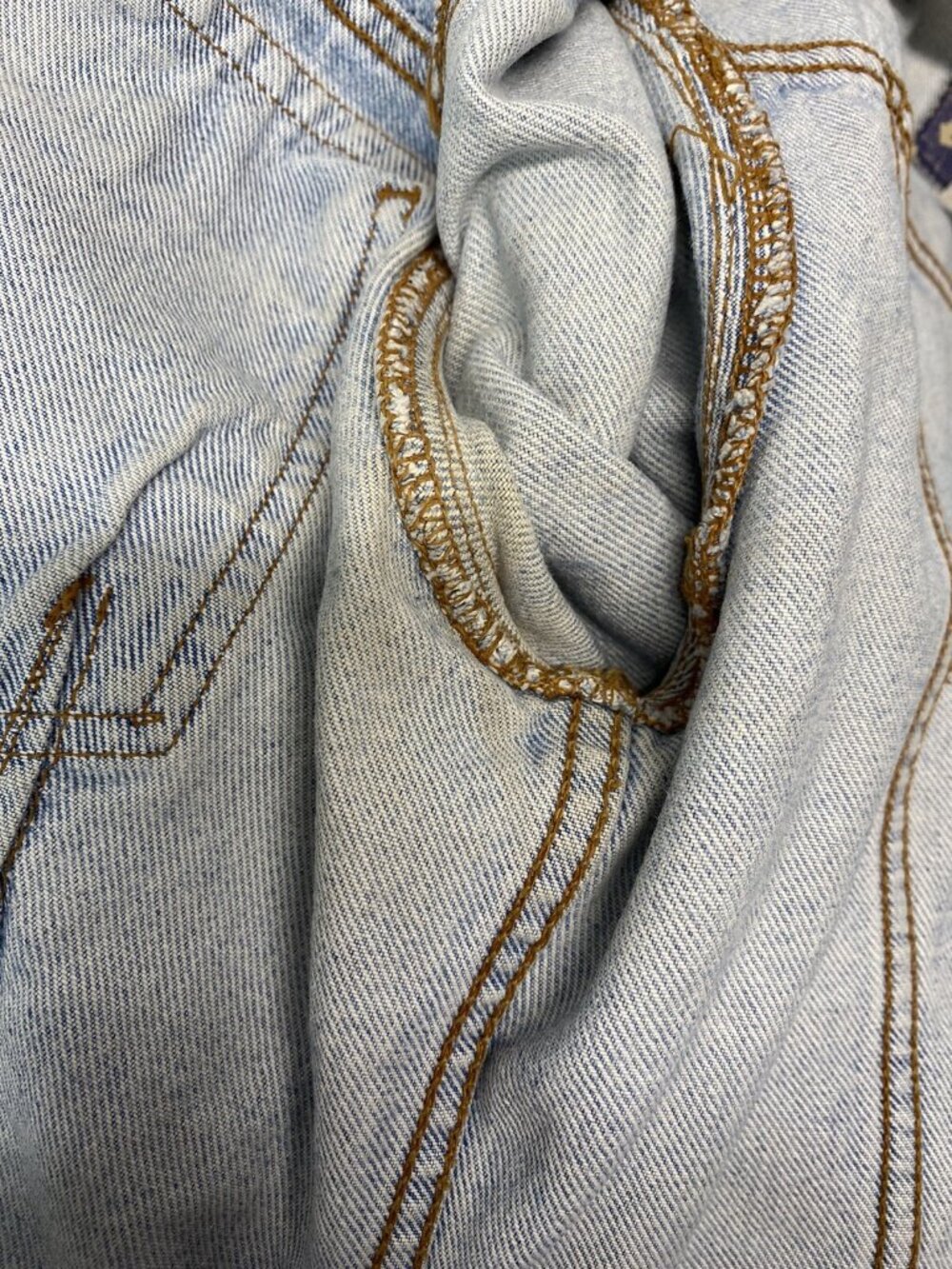 VTG Big Star Light Wash Blue Jean Button Distressed Retro Grunge Denim Jacket L - Picture 9 of 10